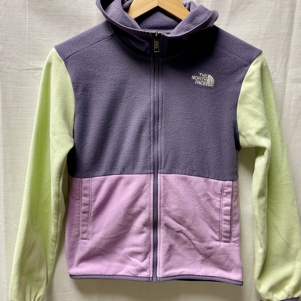 The North Face Purple and Green Sweatshirts for Athleisure